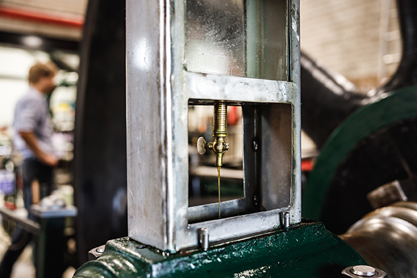 Steam engine close up