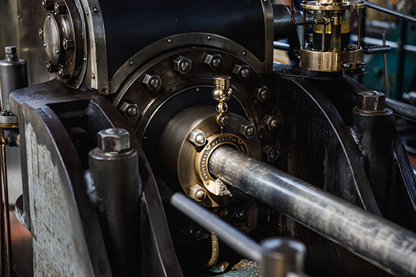 detail of steam engine